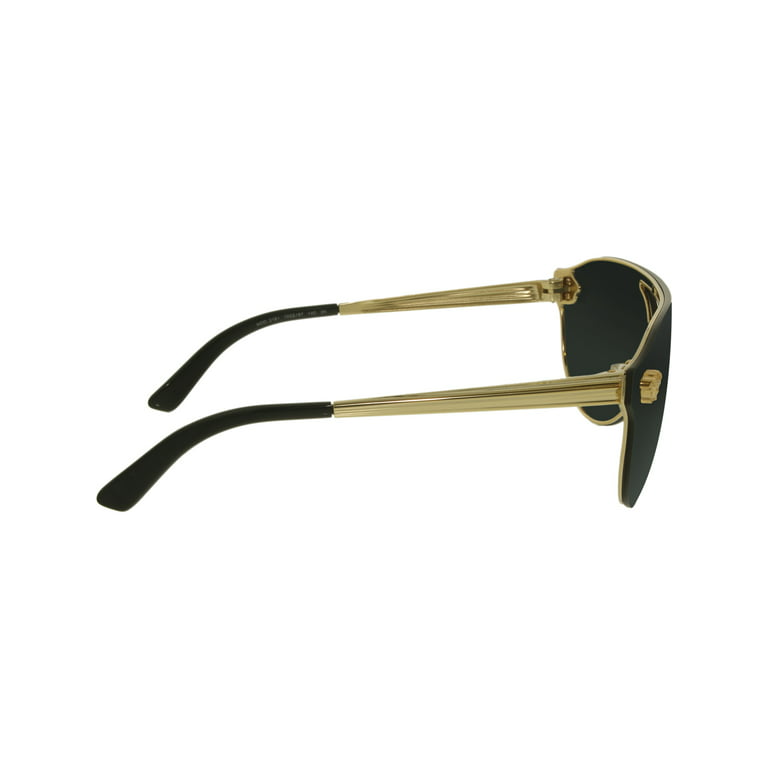 Women's VE2161-100287-42 Black Shield Sunglasses 