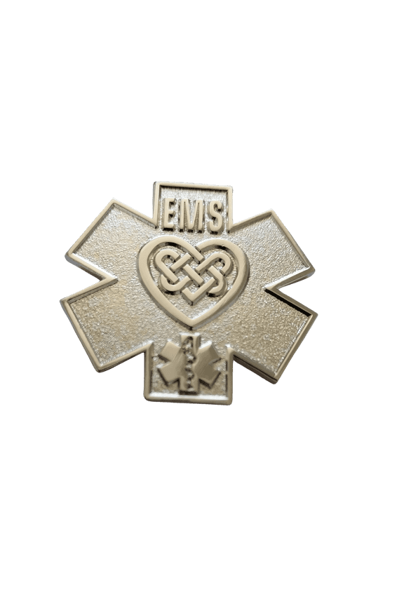 EMS/EMT FIRST RESPONDER CELTIC HEART IRISH PIN