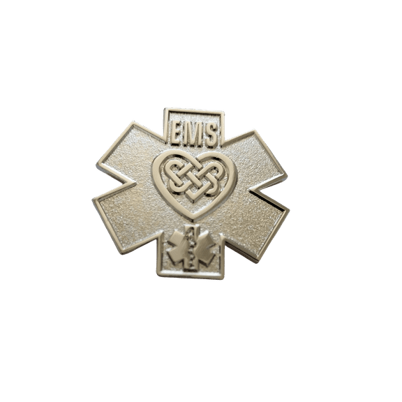 EMS/EMT FIRST RESPONDER CELTIC HEART IRISH PIN