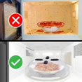 thumbnail image 3 of Hover Microwave Splash Prevention Magnetic Food Cover Microwave Splatter Lid 2pcs, 3 of 5