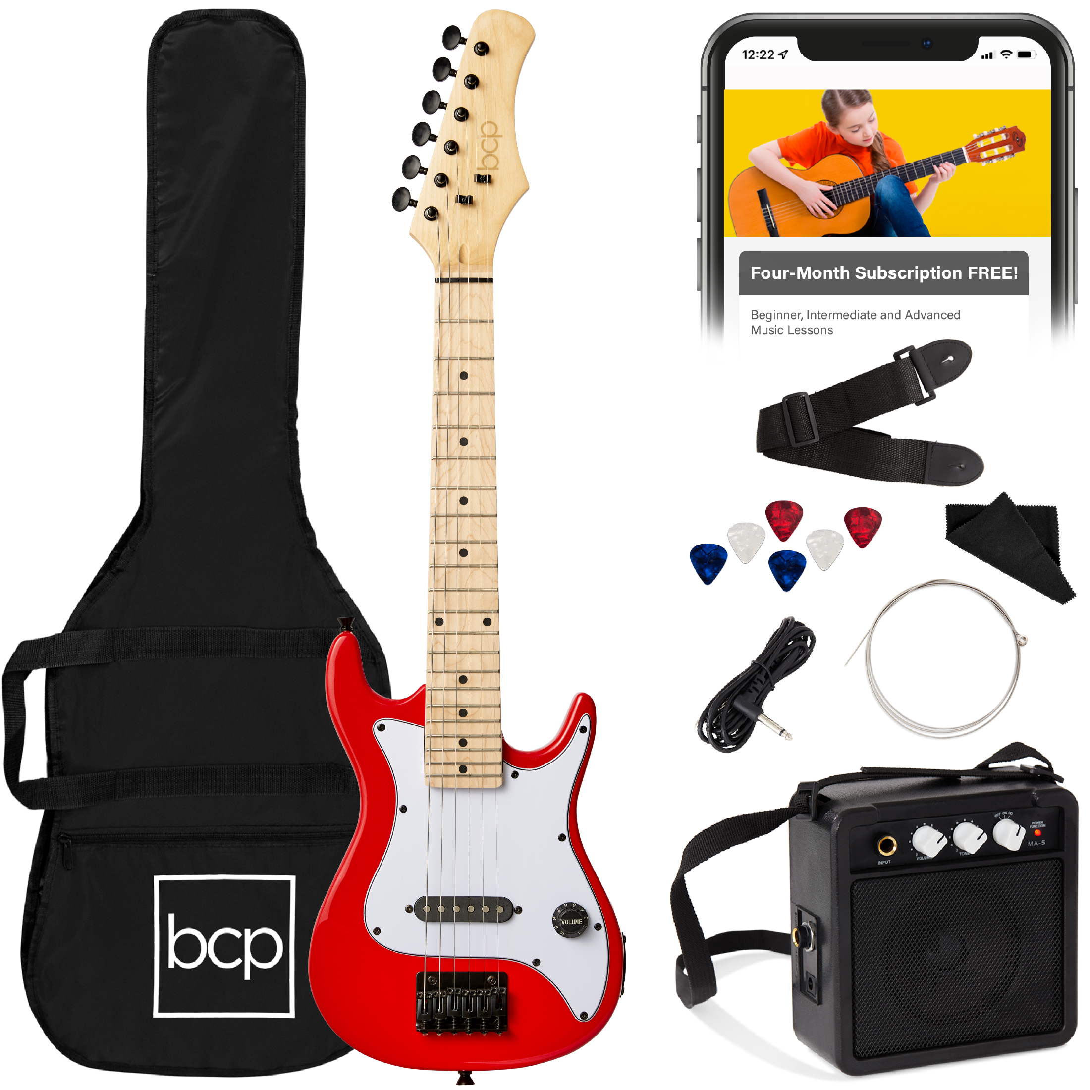 Best Choice Products 30in Kids Electric Guitar Starter Kit