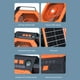 thumbnail image 4 of Ventilador Solar Para Acampar, 4 Velocidades, 3 Modos De Luz LED, Ventilador Con Energía Solar De 7800 MAh, Funciona Con Pilas Para Pescar, 4 of 7