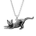 thumbnail image 1 of Controse Yoga Stretch Cat Skeleton Necklace, 1 of 1