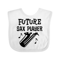 Inktastic Future Saxophone Player Sax Music Boys or Girls Baby Bib