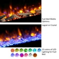 thumbnail image 5 of PuraFlame EF173B 50" Recessed Electric Fireplace, Flush Mounted for 2x6 Stud, Log Set & Crystal, 1500W, Black, 5 of 6