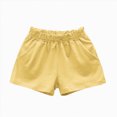 thumbnail image 4 of KPOPLK Girls Cotton Athletic Shorts Quick-Drying Toddler Summer Running Shorts Dolphin Yoga Shorts for Kids Size 1-2 Years,Yellow, 4 of 4