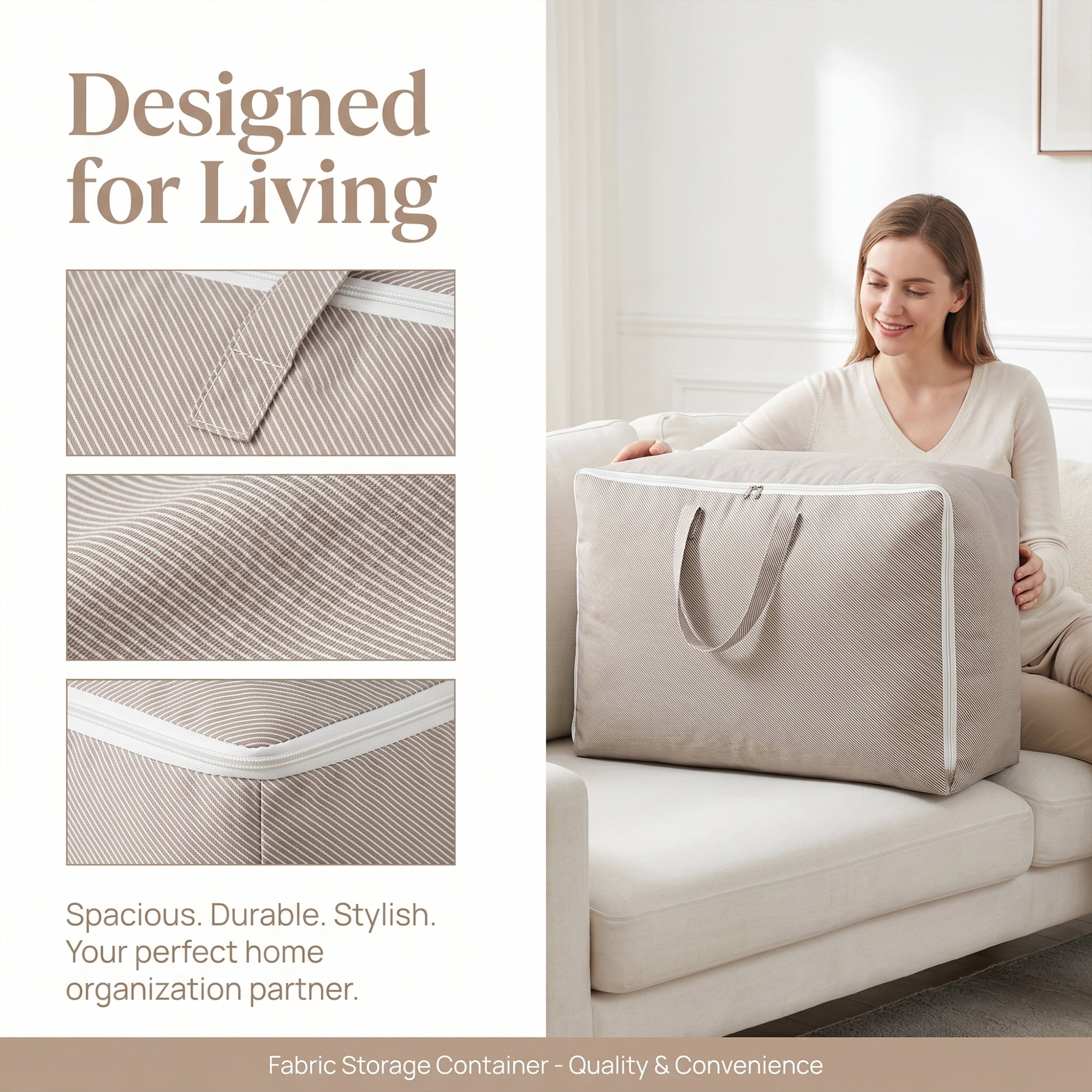 Unique Bargains Clothes Storage Bag for Organizing Closet Purple 23.6"x9.8"x15.7"