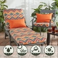 thumbnail image 3 of Greendale Home Fashions 19'' x 12'' Reversible Outdoor Throw Pillow, Set of 2, Rust, 3 of 6