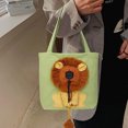 thumbnail image 3 of PEACNNG Lion-Shaped, Pet Canvas Shoulder Bag, Pet Carrying Bag, Pet Handbag, Carrier Cute Pet Carrying Bag Outdoor Pet Handbag Carrier for Pet., 3 of 5