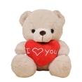 thumbnail image 1 of HugLove Bear Toy 11 Inch Soft Stuffed Animal Pillow Doll Adorable Cuddly Companion For Valentine And Home, 1 of 4