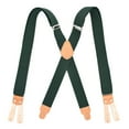 thumbnail image 2 of Bretelles pour Hommes, Bretelles Élastiques Réglables à Dos en X avec Pinces Robustes, Bretelles Mode Confortables pour Pantalons, pour Usage Quotidien, Extérieur, Décontracté, 2 of 3