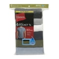 thumbnail image 2 of Hanes Men's Value Pack Assorted Pocket T-Shirt Undershirts, 6 Pack, 2 of 10