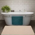 thumbnail image 3 of Alfombras de baño de color beige con respaldo de goma de chenilla: antideslizantes, absorbentes, de secado rápido, lavables. Alfombrillas de baño finas que caben debajo de la puerta., 3 of 5
