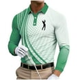 thumbnail image 2 of Royisotas Shirts for Men Golf Shirt Long Sleeve Big and Tall Trendy Button Mens Tops Polo, 2 of 3