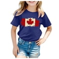 thumbnail image 1 of Hauts et Chemises pour Filles, T-Shirt Basique à Manches Courtes Col Rond pour Filles - Coupe Décontractée d'Été Style Boyfriend, 1 of 4