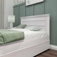 thumbnail image 4 of Max & Lily Full Size Bed Frame with Trundle, Solid Wood Platform Bed, White Wash, 4 of 7