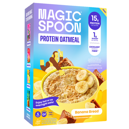 Magic Spoon Banana Bread Oatmeal 5 CT 10.5oz Box