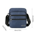 thumbnail image 3 of Mecorevxz Oxford Waterproof Sling Bag Crossbody Bag for Men Slim Chest Backpack Man Purse Small Shoulder Bag for Travel Hiking(Blue), 3 of 7