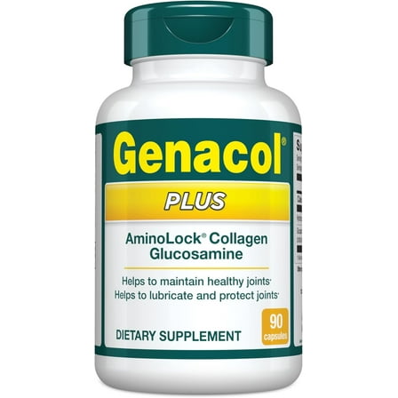 Genacol Plus - Glucosamine & Ultra-Hydrolyzed Collagen for Joint Mobility, 90 Capsules
