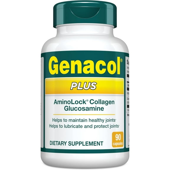 Genacol Plus - Glucosamine & Ultra-Hydrolyzed Collagen for Joint Mobility, 90 Capsules