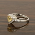 thumbnail image 4 of 5 MM Heart Shape Citrine 925 Sterling Silver Solitaire Women's Mother's Day Gift Ring, 4 of 7