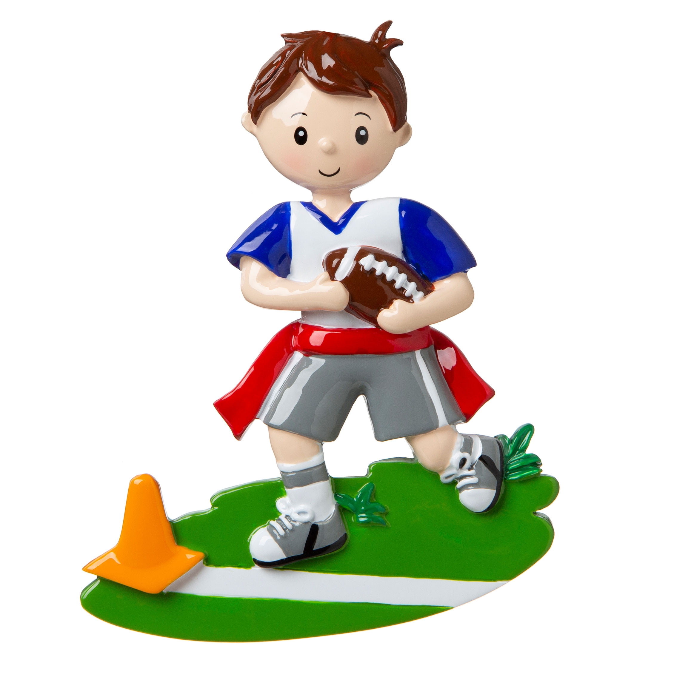 Flag Football Personalized Christmas Tree Ornament DOITYOURSELF