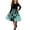 Green#25, variant on YOIAVAIOY Girls Halloween Printed Dresses Crew Neck Fall Sundress Party Vintage Casual Long Sleeve Dress with Belt Green 7 Years
