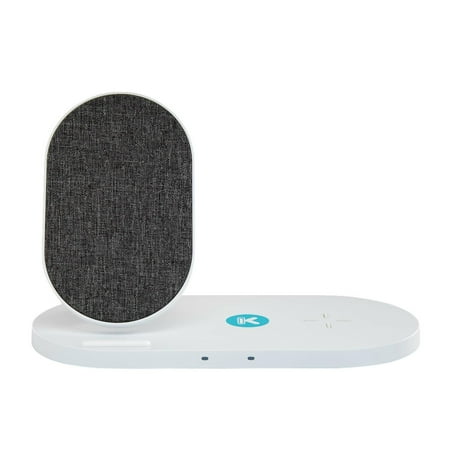 UPC: 0040962922514 | Kratos Power Dual Pad 10W Fast Wireless Charger with Fabric Stand
