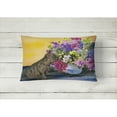 thumbnail image 2 of Caroline's Treasures SS8536PW1216 French Bulldog Decorative   Canvas Fabric Pillow, 12H x16W, multicolor, 2 of 3