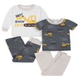 thumbnail image 1 of Pyjama Ajusté en Coton pour Tout-Petit Garçon, Ensemble 4 Pcs, Tailles 12 Mois à 5T, 1 of 9