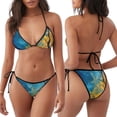 thumbnail image 3 of Fotbe Abstract Night Sky Tree Traje de Baño para Mujer de Dos Piezas – Bikini Sexy de Tirantes Tipo Halter con Diseño Triangular, 3 of 6