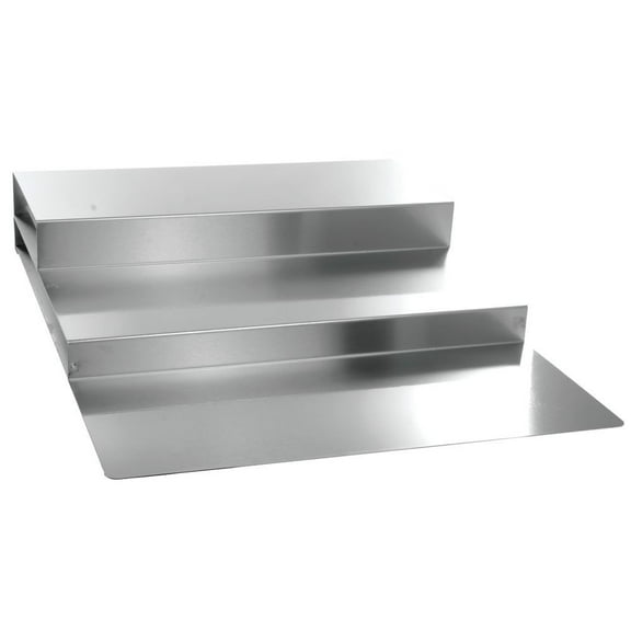 HUBERT Deli Riser 3-Step Stainless Steel - 30"L x 24"W x 5"H