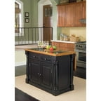 Home Styles Aspen Kitchen Island with Hidden Drop Leaf Support and Granite Top