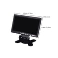 thumbnail image 3 of 7-Inch Universal Car Monitor with Reversing Camera Display, Dual Video Input for Movies & Backup Safety, 3 of 9