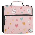 thumbnail image 5 of FORMRS Zipper Binder with Shoulder Strap 1.5-inch Ring 500 Sheet Capacity File Bag, Love in The Air, 5 of 5