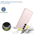 thumbnail image 2 of for Samsung Galaxy S25 Plus Case Translucent Magnetic Compatible with Magsafe Charger, Cute Thin Slim Anti-Yellow Acrylic, Hybird Hard Plastic & Silicone Girly Phone Case for Women Men, Pink, 2 of 4