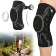 thumbnail image 2 of JWCJ Right Leg Black Knee Brace with Precision Dial System, Adjustable Knob Support for Running and Basketball, Unisex Performance Knee Stabilizer, XL, 2 of 9