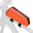 thumbnail image 1 of WEST BIKING Waterproof Orange Bike Top Tube Bag for Road & Mountain Bikes, Compact Storage for Essentials, Smartphone, Tools, Keys, TPU Material, Lightweight Design, 1 of 6