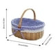 thumbnail image 2 of Wicker Woven Basket Hand Woven Wicker Storage Basket With Handle And Linen Cloth Lining Versatile Bread And Fruit Versatile Organizer For Home Party And Picnic, 2 of 7