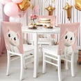 thumbnail image 4 of Decorative Chair Back Cover One Size x6 Chair Cover Dining Chair Slipcovers Chair Back Decoration Festival Chair Decoration Cute Cat with Black Eyes, 4 of 6