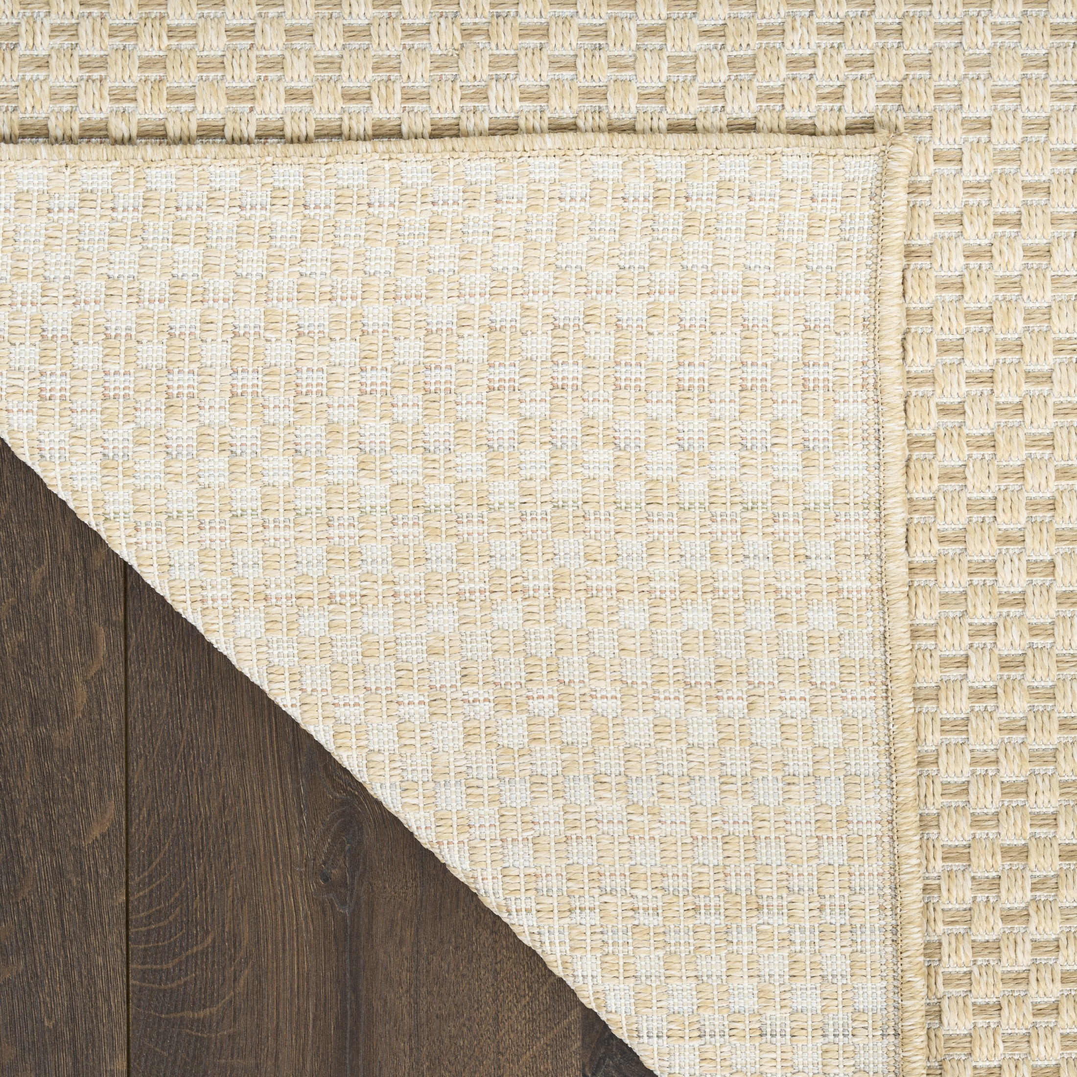 Nourison Tulum 2'2" x 8' Cream Outdoor Rug