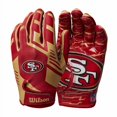 thumbnail image 1 of Wilson NFL Stretch Fit Football Gloves - Youth Dallas Cowboys, 1 of 1
