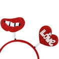 thumbnail image 3 of hirigin Valentines Day Headbands, Glitter Red Heart Lip Bopper Headband Love Heart Headband Sequin Heart Headband for Valentine\'s Day Wedding Birthday Party Favor Gift Photo Booth (A, 30 * 30cm), 3 of 8