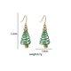 thumbnail image 2 of Christmas Tree Earrings For Women, Festive Drop Earrings, Xmas Jewellery Presents For Girls, Spiral Earrings, 2 of 3