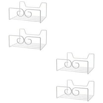 2 PCS Clear Purse Organizer Bag Stand Tote Storage Shelves Shelving White and Lightweight