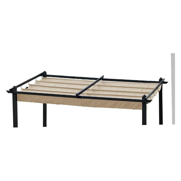 Pergola Replacement Canopy Top Cover - 13x10 ft Patio Gazebo Shade Cover - UV Protection Water-Resistant Outdoor Pergola Canopy - Retractable Sun Shelter