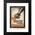 thumbnail image 2 of Lucian Bernhard 11x14 Black Modern Framed Museum Art Print Titled - This is the Way to Peace - the Enemies Want it that Way! so Draw War Bond! (1914), 2 of 5