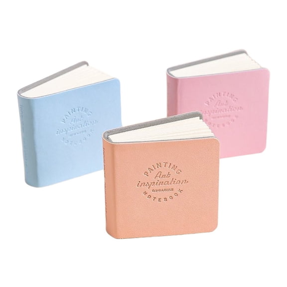 3Pack Mini Watercolor Sketchbooks,1.96" x 1.96", Thick, Pocket Size–Paint with Water Color, Colored Pencil, Acrylic Marker,and Pastel,Perfect for Travel & Outdoor Sketching