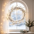 thumbnail image 5 of Btomtd Artificial Ball Berry Garland String 6.2FT, Christmas Rattan Decor Vines for Fireplace Xmas Tree Holiday Decorations, Silver, 5 of 6