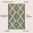 thumbnail image 3 of JONATHAN Y TUSCAN SUN 5 x 8 Area Rug, Lior Geometric Moroccan Diamond - Green/Cream, TSN202D-5, 3 of 9